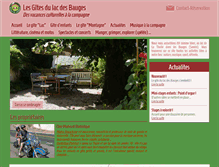 Tablet Screenshot of gitelacdesbauges.com
